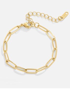 Beautiful Earth Paperclip Gold Bracelet